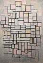 Composition number 6, painting by Piet Mondrian